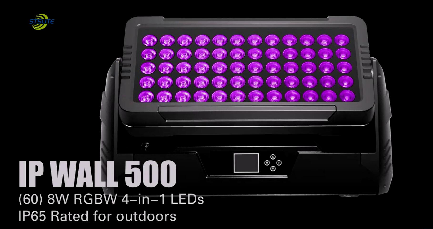Effect Lights IP WALL 500  60pcs 8W RGBW 4-In-1 LED Par Wash Outdoor