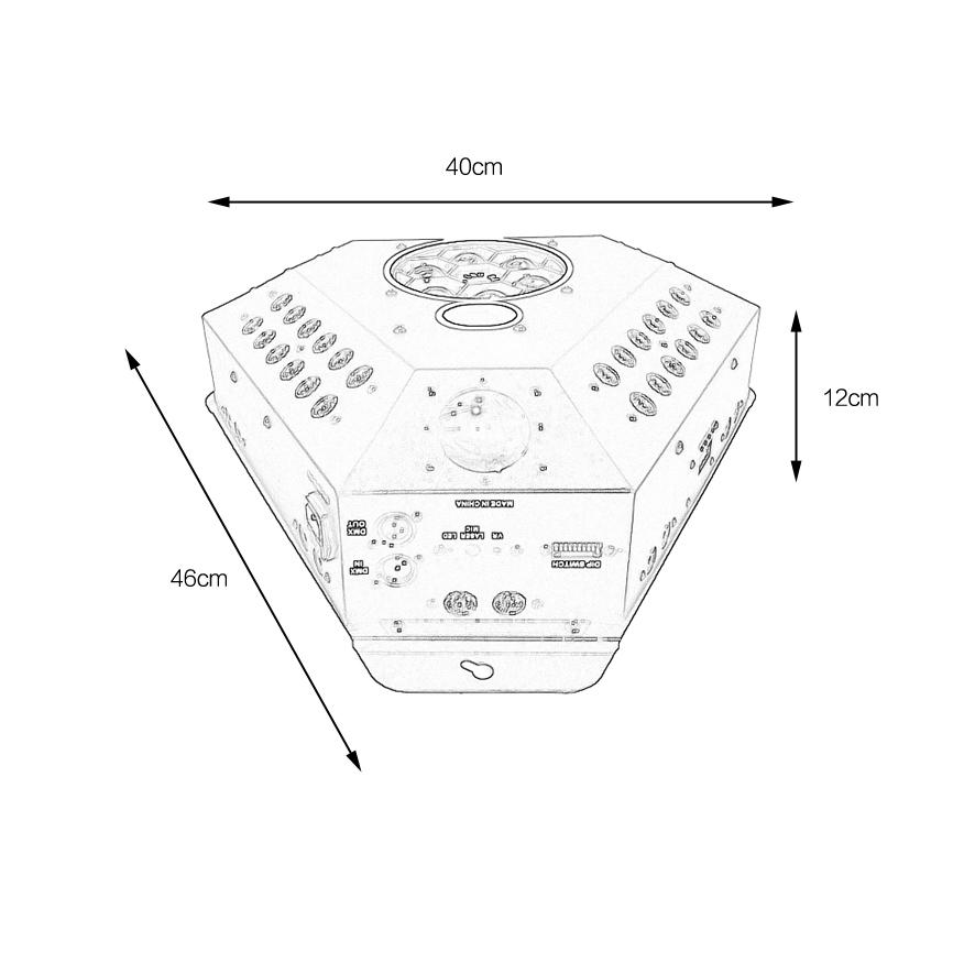 STSLITE Low Power wireless led stage lights manufacturer for disco-1